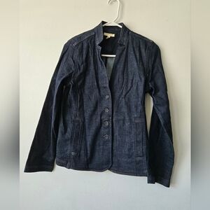Eileen Fisher denim jacket dark Wash XS